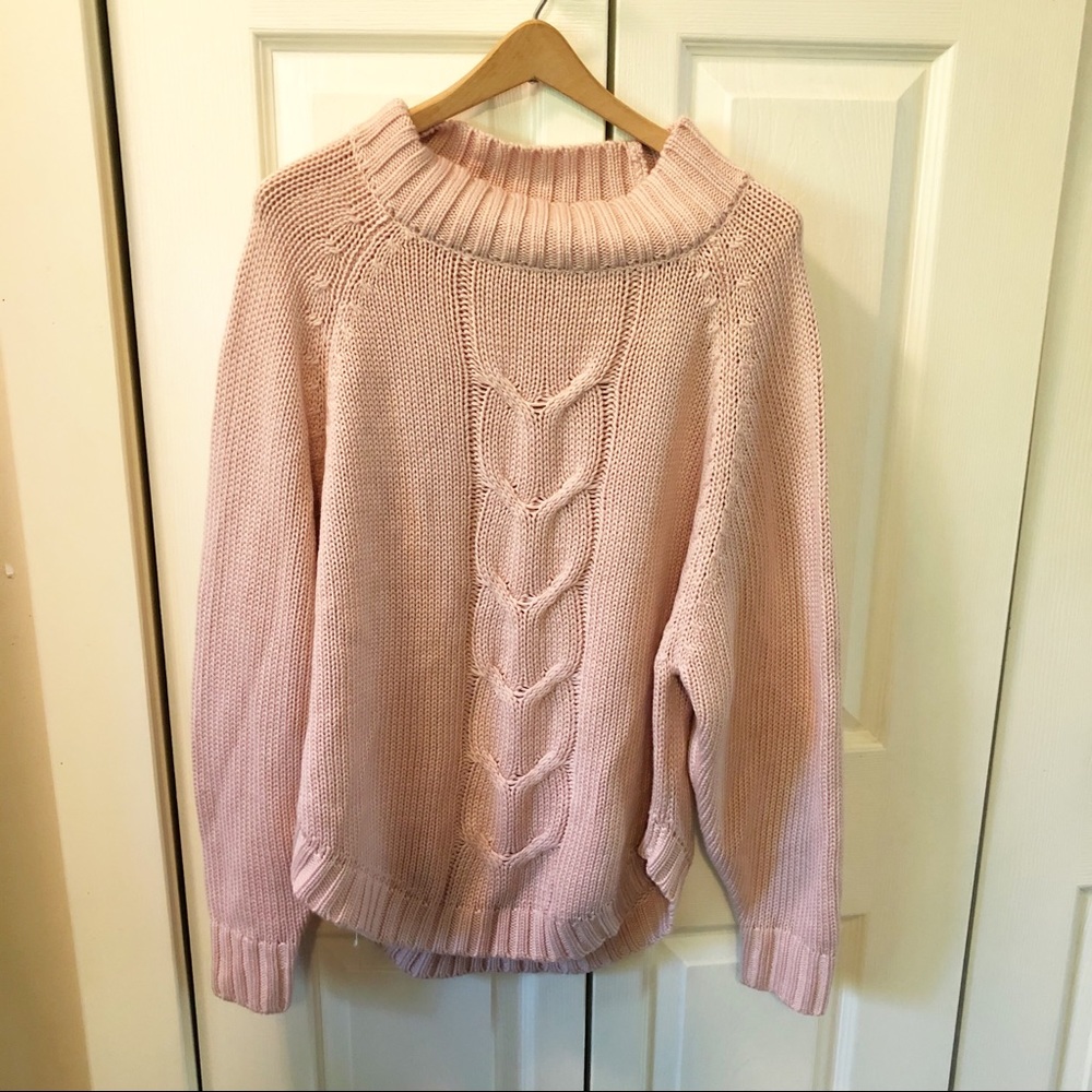 NANETTE LEPORE Blush Chunky Knit Sweater